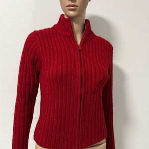 Zara Vibrant Red Knit Sweater